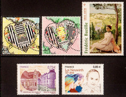 2017  N° 5118-5119-5120-5121-5122  Neufs** (faciale: 5.47€) - Unused Stamps