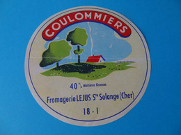 Etiquette De Coulommiers Fromagerie Lejus Ste Solange 18 I - Cheese