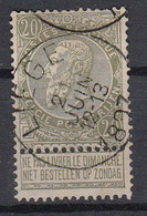 BELGIË - OBP - 1893/1900 - Nr 59 T1 L (LIEGE) - Coba + 1.00 € + 125% - 1893-1900 Schmaler Bart