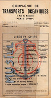 Compagnie Des Transports Océaniques. Liberty Ships. - Bateaux