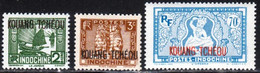 Kouang-Tcheou 1937 Yvert 103 - 125 - 134 ** TB Bord De Feuille - Nuevos