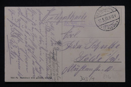 ALLEMAGNE - Cachet Militaire Sur Carte Postale De Valenciennes En Feldpost Pour L 'Allemagne En 1915 - L 114265 - Cartas
