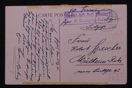 ALLEMAGNE - Cachet Militaire Sur Carte Postale De Bruxelles En Feldpost Pour L'Allemagne En 1915 - L 114278 - Cartas