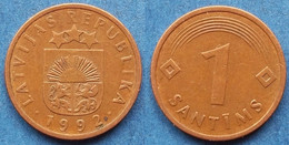 LATVIA - 1 Samtims 1992 KM# 15 Republic (1991-2013) - Edelweiss Coins - Latvia