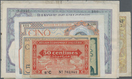 Algeria / Algerien: Banque De L'Algérie, Lot With 7 Banknotes 1941-1961, Comprising 5 Francs 15.5.19 - Algeria