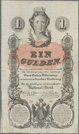 Austria / Österreich: Privilegirte Oesterreichische National-Bank 1 Gulden 1858, P.A84, Very Nice Wi - Austria
