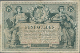 Austria / Österreich: K.u.K. Reichs-Central-Casse 5 Gulden 1881, P.A154, Still Nice With Strong Pape - Austria
