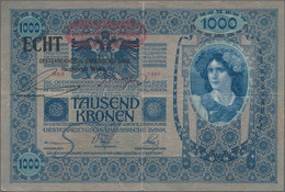 Austria / Österreich: Oesterreichisch-ungarische Bank 1000 Kronen 1902 (1919) With Additional Stamp - Austria