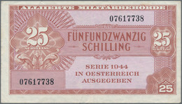 Austria / Österreich: Alliierte Militärbehörde 25 Schilling 1944, P.108a, Very Popular And Rare Note - Austria