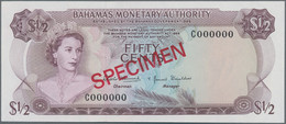 Bahamas: Bahamas Monetary Authority 50 Cents L.1968 SPECIMEN, P.26s In UNC Condition. - Bahamas