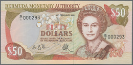 Bermuda: Bermuda Monetary Authority 50 Dollars 20th February 1989, P.38 With Low Serial Number B/I 0 - Bermudas