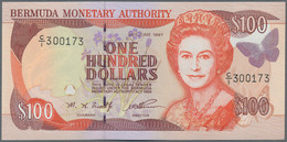 Bermuda: Bermuda Monetary Authority 100 Dollars 30th June 1997, P.49 With Serial Number C/I 300173 I - Bermudas