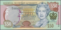 Bermuda: Bermuda Monetary Authority 50 Dollars 2nd June 2003 Commemorating The 50th Anniversary Of T - Bermudas