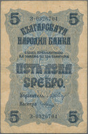 Bulgaria / Bulgarien: Bulgaria National Bank 5 Leva Srebro ND(1916) With Signature Chakalov & Venkov - Bulgaria