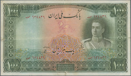 Iran: Bank Melli Iran, 1000 Rials ND(1944), P.46, Repaired, Still Nice With Larger Border Tears And - Iran