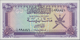 Oman: Central Bank Of Oman, Set With 5 Banknotes Of The ND(1977 & 1985) Series, Comprising 100 And 2 - Oman