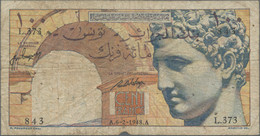 Tunisia / Tunisien: Set With 3 Banknotes, Comprising For The Banque De L'Algérie – TUNISIE 20 Francs - Tunesien