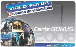 VIDEO FUTUR - Carte Bonus - 2008 - Ratatouille - Vengeance - Die Hard 4 - - Otros & Sin Clasificación