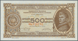 Yugoslavia / Jugoslavien: 500 Dinars 1945 P. 66a In Condition: UNC. - Yugoslavia