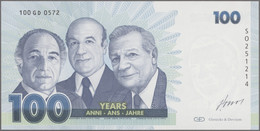 Testbanknoten: Interesting Set Of 4 Test Banknotes, Including A Commemorative Test Note Of Giesecke - Specimen