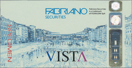 Testbanknoten: Rare Test Note By Italian Security Printing Company "Fabriano" Which Were Originally - Fiktive & Specimen