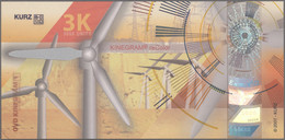 Testbanknoten: Nice Test Note In Folder By Leonhard Kurz (Germany) Consisting A Sample Note Featurin - Fiktive & Specimen