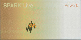 Testbanknoten: Set Of Test- And Banknotes Containing 1x Test Note Spark "Live", Promoting Special Se - Fiktive & Specimen