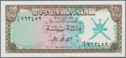 Oman: Complete Series Of 6 Banknotes MUSCAT AND OMAN Containing 100 Baisa, 1/4, 1/2, 1, 5 And 10 Ria - Oman