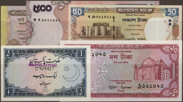 Bangladesh: Huge Collection With 41 Banknotes 1971-2012, Comprising For Example 1 Rupee With Stamp " - Bangladesh