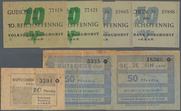 Deutschland - Alliierte Militärbehörde + Ausgaben 1945-1948: Borghorst, Westfalen, Volksbank, Je 2 X - Other & Unclassified