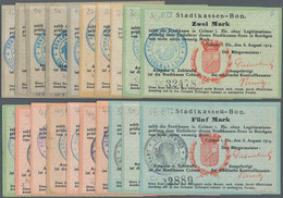 Deutschland - Notgeld - Elsass-Lothringen: Colmar, Oberelsass, Stadt, 5 X 50 Pf., 3 X 1, 3 X 2, 6 X - Other & Unclassified