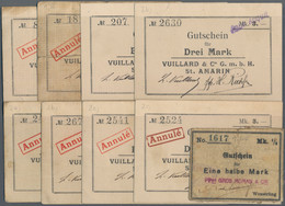 Deutschland - Notgeld - Elsass-Lothringen: St. Amarin, Oberelsass, Vuillard & Cie. GmbH, 1 Mark, Une - Other & Unclassified