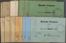 Deutschland - Notgeld - Elsass-Lothringen: Thann, Oberelsass, Stadt, 5 X 50 Pf., 2.8.1914, 4 X 50 Pf - Other & Unclassified