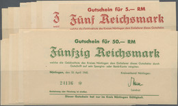 Deutschland - Alliierte Militärbehörde + Ausgaben 1945-1948: Nürtingen, Kreisverband, 1, 2, 5, 10, 2 - Other & Unclassified