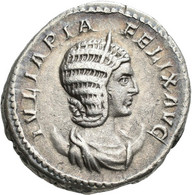 Iulia Domna (+ 217 N.Chr.): Lot 3 Stück; Æ-As, 10,14 G, Cohen 179 / AR-Denar, 3,46 G, Kampmann 50.11 - The Severans (193 AD To 235 AD)