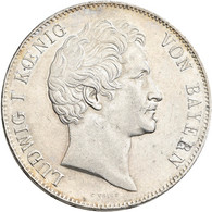 Bayern: Ludwig I. 1825-1848: Doppeltaler (3½ Gulden Vereinsmünze) 1848, AKS 74, Jaeger 65. Kratzer, - Other & Unclassified