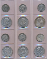 Sachsen: Kleine Typensammlung Mit 6 X 2 Mark Und 6 X 5 Mark 1875-1911 Mit Albert, Georg Und Friedric - Taler & Doppeltaler