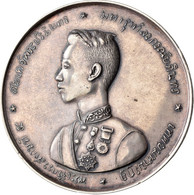 Medaillen Alle Welt: Thailand/Siam: Rama V. (Chulalongkorn) 1868-1910: Silbermedaille 1871/1872 (123 - Unclassified