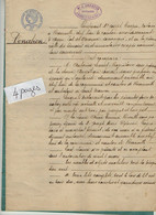 VP19.050 - BEAUVILLE - Acte De 1903 - Donation Par Les Epoux LEUNET à Mme Emma HERAILLE épouse PEYTAVIN - Manuscrits