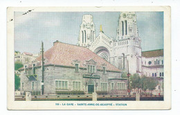 Postcard Canada La Gare. The Station. Sainte-anne-de-beaupre Unused - Ste. Anne De Beaupré
