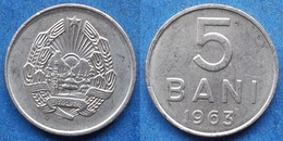 ROMANIA - 5 Bani 1963 KM# 89 Peoples Republic Monetary Reform - Edelweiss Coins - Lituanie