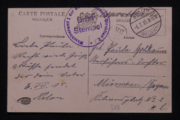 ALLEMAGNE - Cachet Militaire Sur Carte Postale De Bruxelles Pour L 'Allemagne En 1915 - L 114289 - Cartas