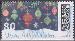 Deutschland 2021. Weihnachten, Selbstklebend, Mi 3643 Gestempelt - Used Stamps