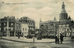 Civray * église Et Place D'armes Du Village * Sortie De Messe ? * Magasin Au Commerce , V. MARTIN - Civray