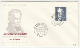 Saarland 1959 Alexander Von Humbold FDC  B220110 - FDC