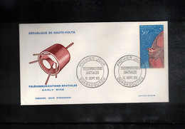 Upper Volta / Haute Volta 1965 Space / Raumfahrt Space Telecommunications Satellite Early Bird  FDC - Africa
