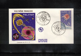 French Polynesia / Polynesie 1965 UIT / ITU - Space / Raumfahrt FDC - Oceanië