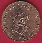 France 10 Francs Roland Garros 1988 - Sonstige & Ohne Zuordnung