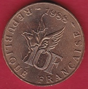 France 10 Francs Roland Garros 1988 - Andere & Zonder Classificatie