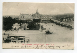 80 AMIENS  Tramway Electrique La Gare Du Nord écrite Vers 1920   D10 2021 - Amiens